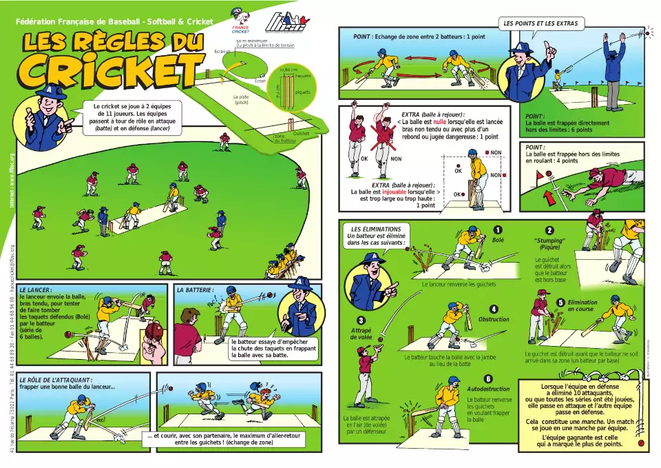 cricket règles BD